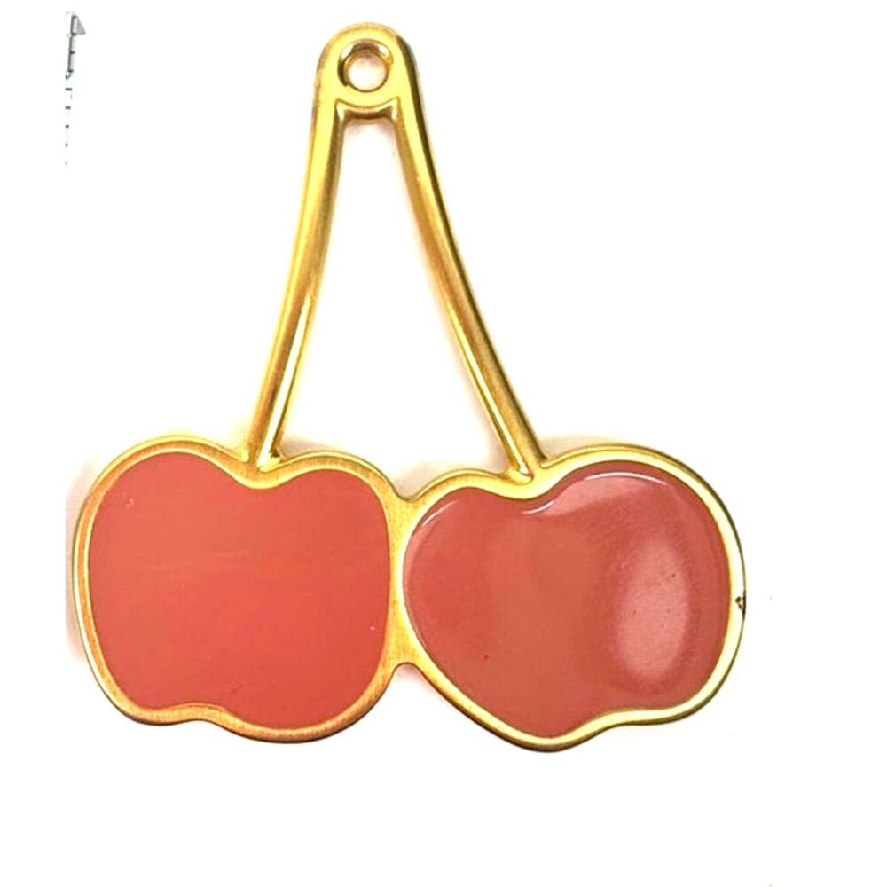 Furla Muted Cherry Charm – Bag Charm / Necklace Pendant / Key Chain Accessory